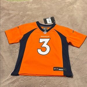 Nike Kids Orange and Blue Broncos Jersey